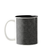 Dark Grey Diamond Plate Texture Mug