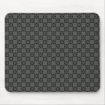 Dark Grey Funky Circles Mousepad