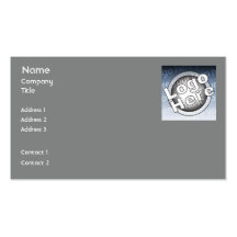 Dark Grey Plain Business Business Cards