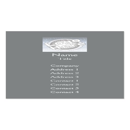 Dark Grey Plain Vertical - Business Business Card