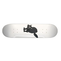 Dark grey scaredy cat skateboard