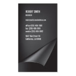 Dark Grey Vertical Business Card
