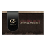 Dark Grunge Style Streetwear Business Card