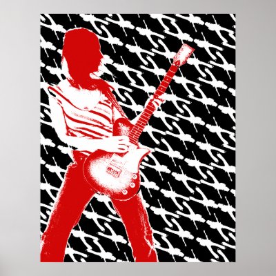 Dark Guitars Poster by rockoutdesigns