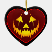 Dark Heart Jack O' Lantern Ornament
