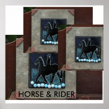 DARK HORSE & RIDER DSC_0034, HORSE & RIDER, 2... POSTER