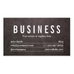 Dark Leather Pilot/Aviator Business Card