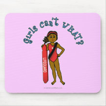 Dark Life Guard Girl Mousepads