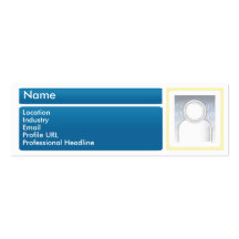 Dark LinkedIn - Skinny Business Cards