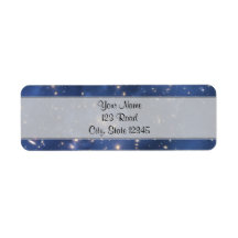 Dark Matter Ring and Galaxy Cluster in Cobalt Blue Labels