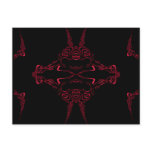 Dark Mauve Fractal Postcard