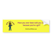 Dark Mechanic Girl Bumper Sticker