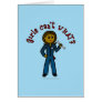 Dark Mechanic Girl Greeting Card