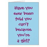 Dark Mechanic Girl Greeting Card
