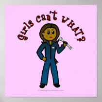 Dark Mechanic Girl Poster