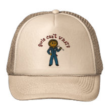 Dark Mechanic Girl Trucker Hat