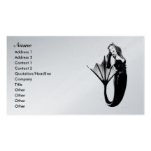 Dark Mermaid Business Cards