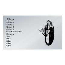Dark Mermaid Business Cards