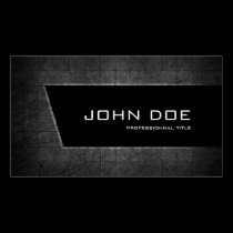Dark metal business cards