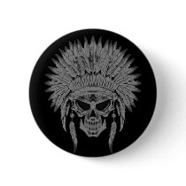 Dark Native Skull Pin