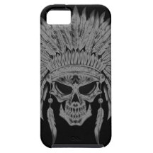 Dark Native Skull Case For The iPhone 5
