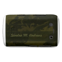 Dark Olive Green Marblized Case-Mate Blackberry Case