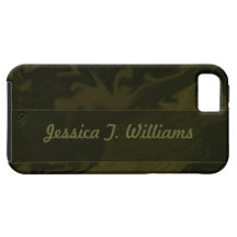Dark Olive Green Marblized iPhone 5 Case