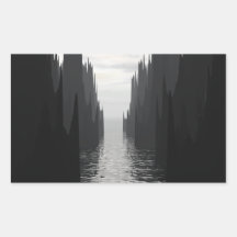 Dark Passage Rectangular Sticker