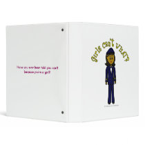 Dark Pilot Girl Vinyl Binders