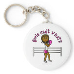 Dark Pink Female Boxer Keychains