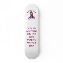 Dark Pink Girls BMX Skateboard
