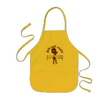 Dark Pink Girls Boxing Apron