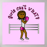 Dark Pink Girls Boxing posters