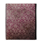 Dark pink grunge damask wallpaper iPad case
