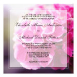 Dark Pink Hydrangea Wedding Invitations