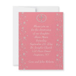 Dark Pink Religious Invitation