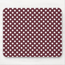 Dark Plum Polka Dot Mousepad mousepads