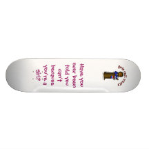 Dark Politician Girl Skateboard Deck
