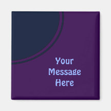 Dark purple blue mod circle fridge magnet