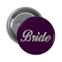 Dark Purple Bride with bling buttons