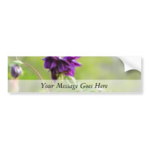 Dark Purple Columbine Bumper Sticker