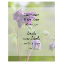 Dark Purple Columbine Custom Flyer