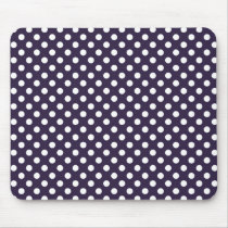Dark Purple Polka Dot Mousepad mousepads
