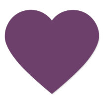 Dark Purple Heart Sticker