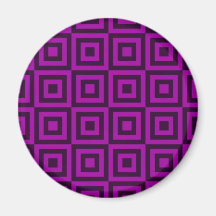 Dark Purple Tiles Refrigerator Magnets