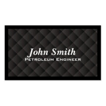 Dark Quilt Petroleum Engineer Business Card