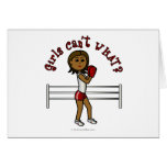 Dark Red Boxer Greeting Card