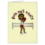 Dark Red Boxer Card