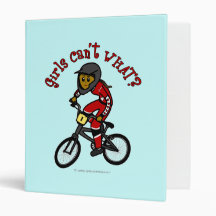 Dark Red Girls BMX Vinyl Binders