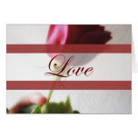Dark Red Rose Temptation Love Wedding Card